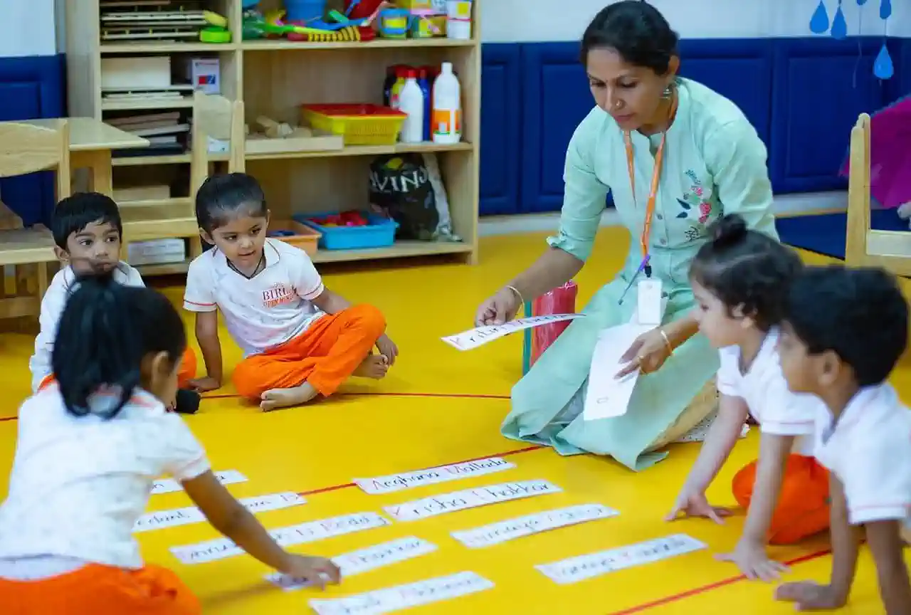 Students learning at Birla Open Minds International School, Naubatpur