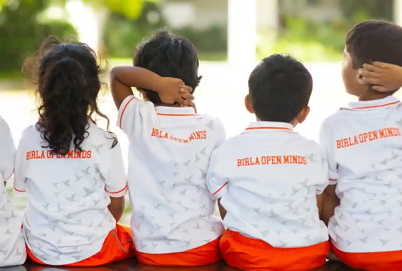 Students at Birla Open Minds International School, Naubatpur