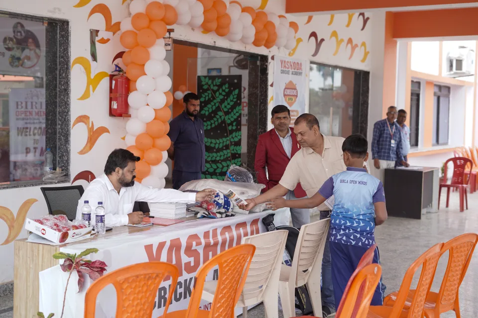 Students participating in YCA activities at BOMIS Naubatpur