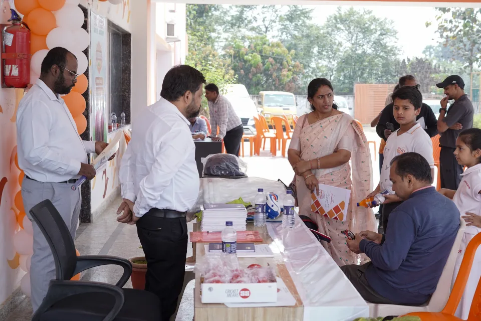 Students participating in YCA activities at BOMIS Naubatpur