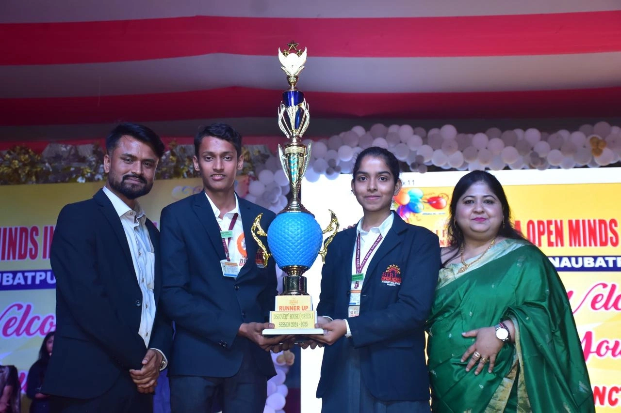 Students and teachers during school life activities at BOMIS Naubatpur