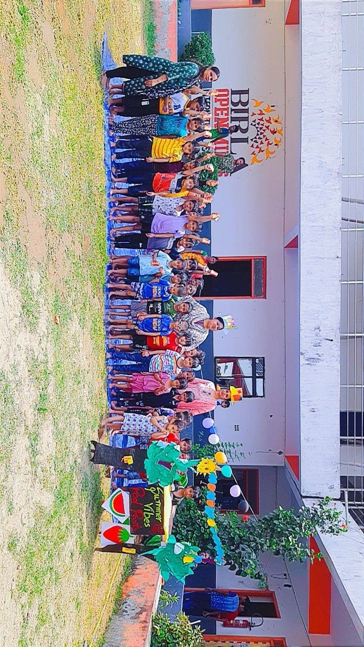 Students and teachers during school life activities at BOMIS Naubatpur