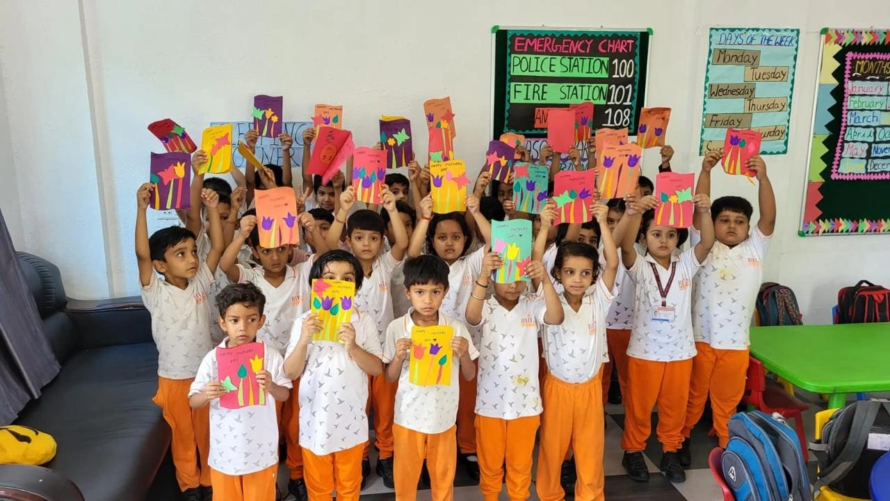 Students and teachers during school life activities at BOMIS Naubatpur