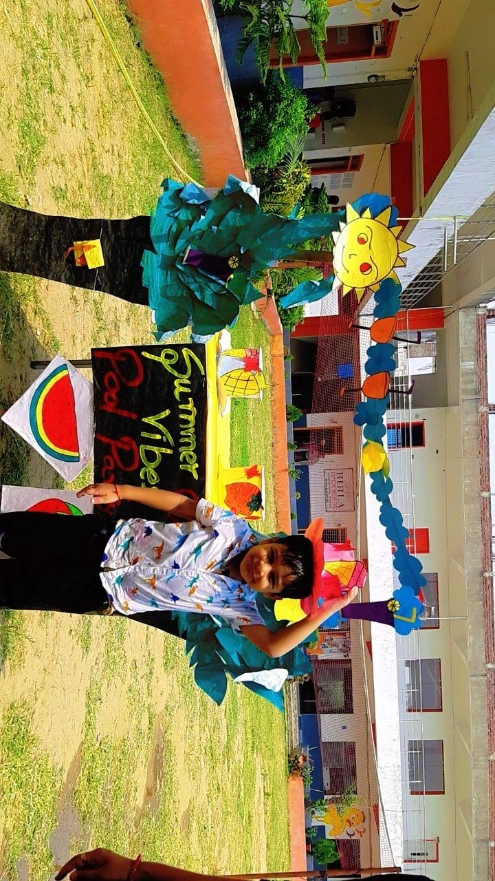 Students and teachers during school life activities at BOMIS Naubatpur
