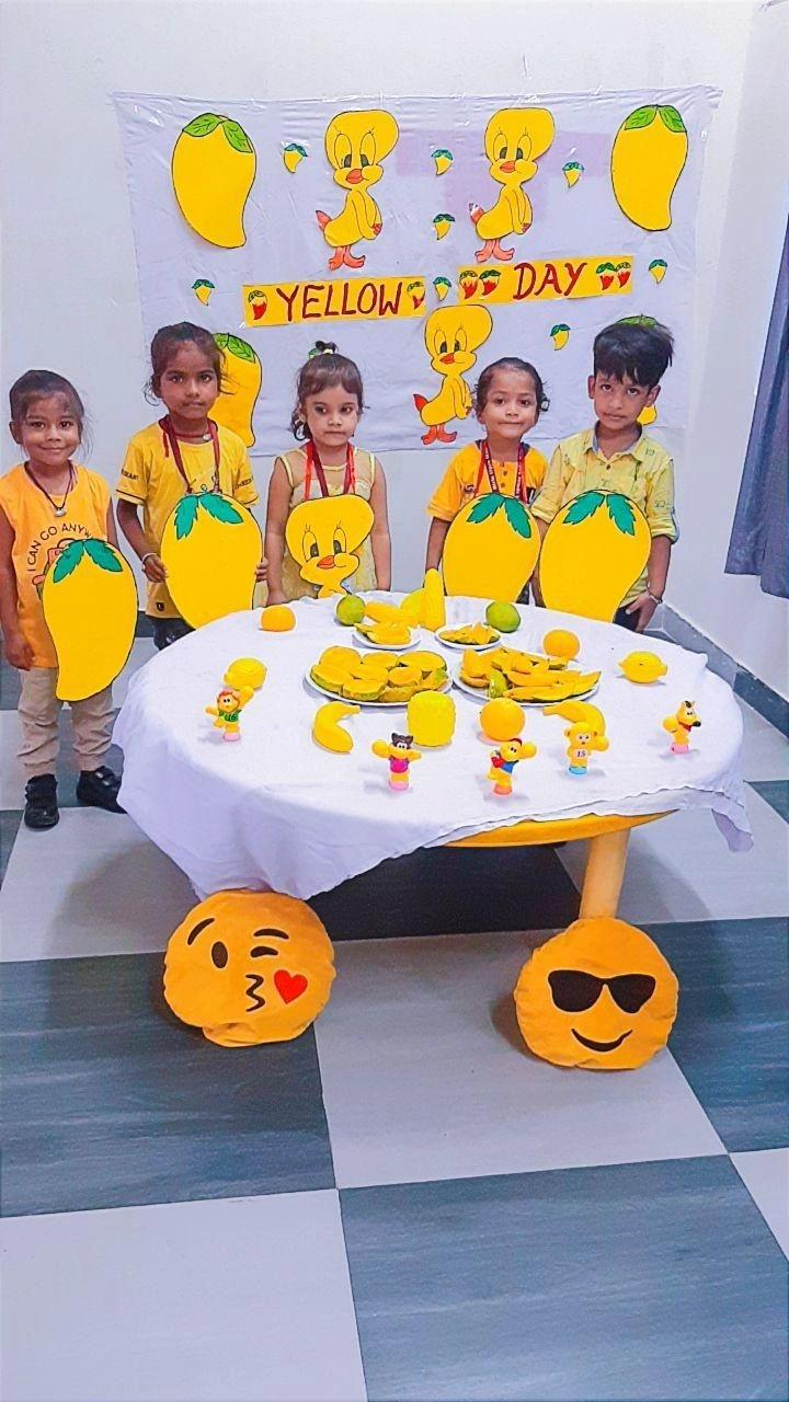 Students and teachers during school life activities at BOMIS Naubatpur