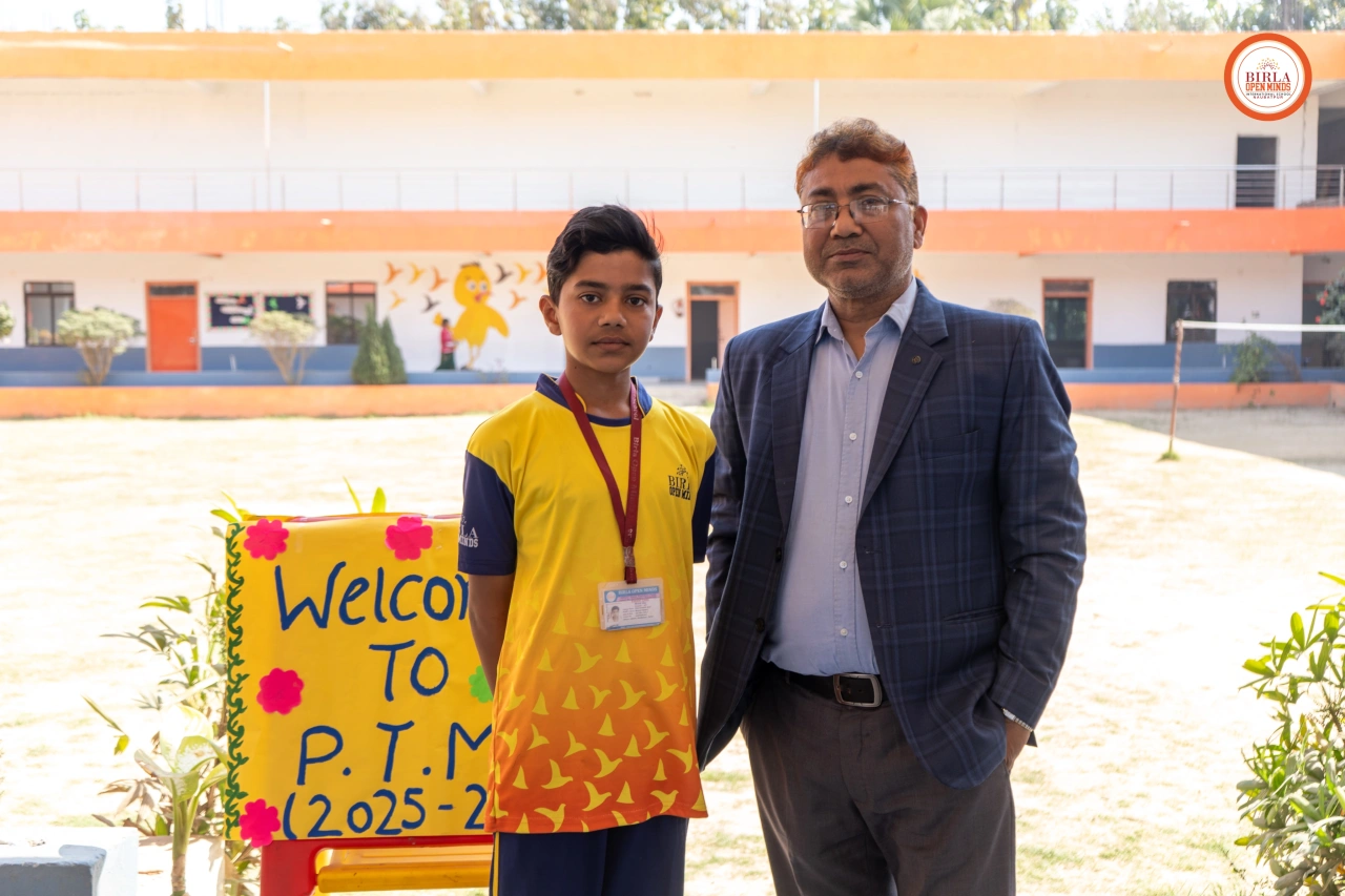 Parents and teachers during the 2025–26 parent–teacher meeting at BOMIS Naubatpur