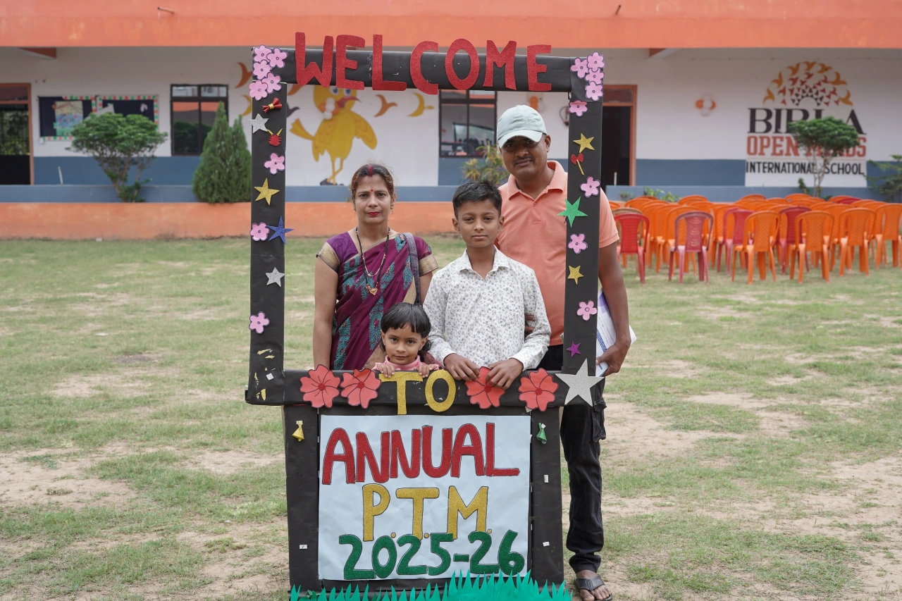 Parents and teachers during the 2026 annual parent–teacher meeting at BOMIS Naubatpur