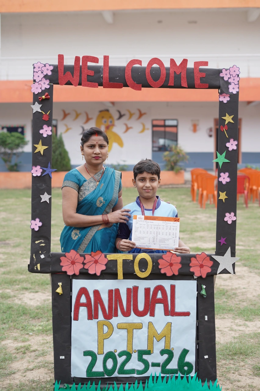 Parents and teachers during the 2026 annual parent–teacher meeting at BOMIS Naubatpur