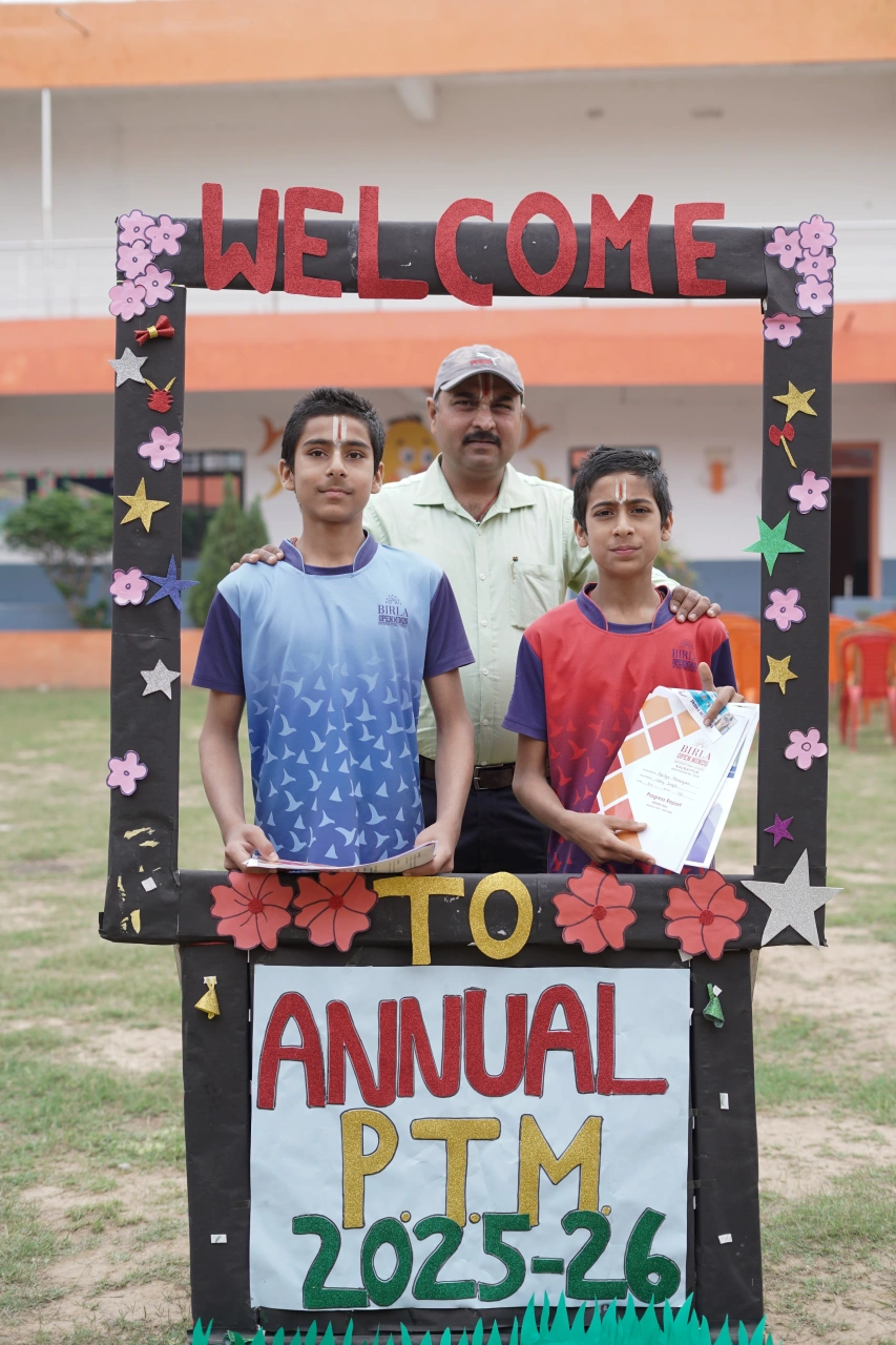 Parents and teachers during the 2026 annual parent–teacher meeting at BOMIS Naubatpur