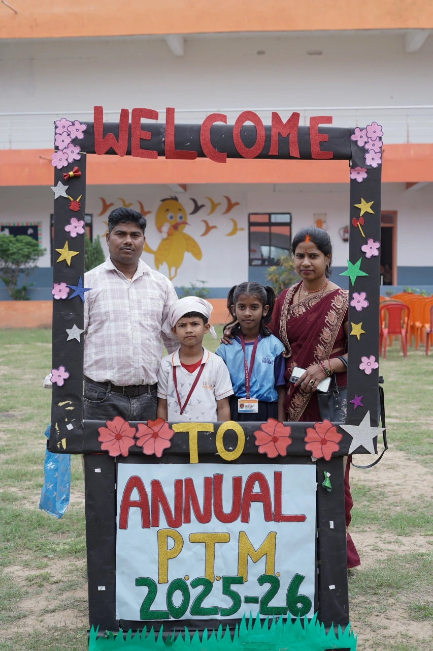 Parents and teachers during the 2026 annual parent–teacher meeting at BOMIS Naubatpur