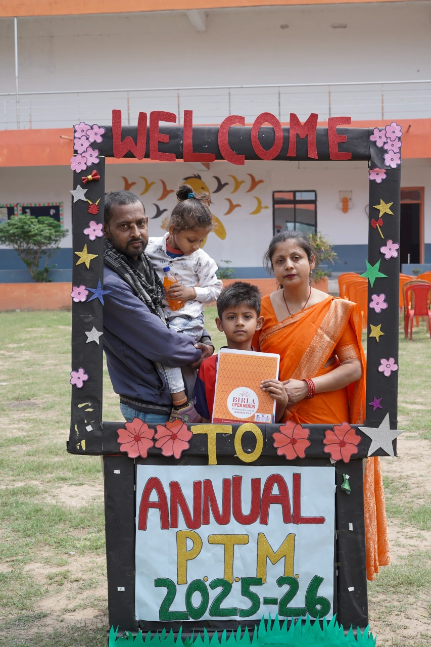 Parents and teachers during the 2026 annual parent–teacher meeting at BOMIS Naubatpur