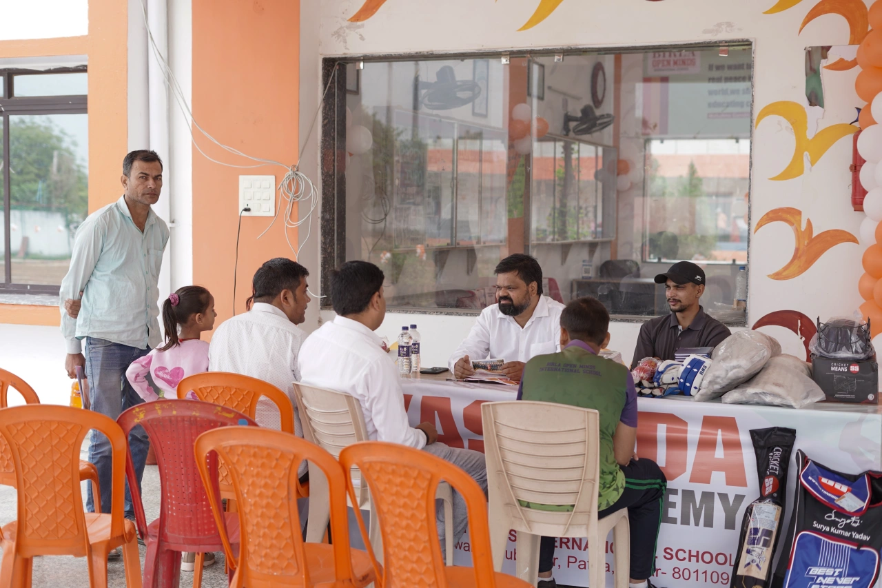 Students participating in YCA activities at BOMIS Naubatpur
